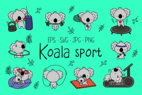 Download Cute Koala Sportsman Collection - Collection Collection